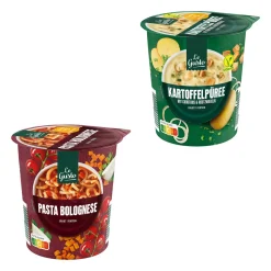 LE GUSTO Bechergericht* Pastagerichte & Instant-Nudeln Bei Aldi Nord.