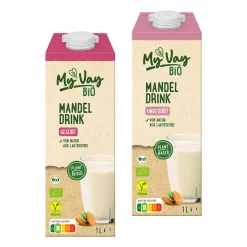 MYVAY Bio Mandeldrink* Vegane Fertigprodukte & Vorräte Bei Aldi Nord.|Milchersatz & Käseersatz Bei Aldi Nord.
