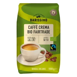 BARISSIMO Bio-Fairtrade Caffè Crema* Kaffee Bei Aldi Nord.