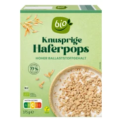 BIO -Haferpops* Cornflakes & Cerealien Bei Aldi Nord.|Vegane Fertigprodukte & Vorräte Bei Aldi Nord.