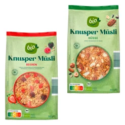 BIO -Knuspermüsli* Haferflocken, Müsli & Müsliriegel Bei Aldi Nord.