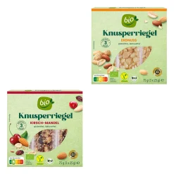 BIO -Knusperriegel* Haferflocken, Müsli & Müsliriegel Bei Aldi Nord.