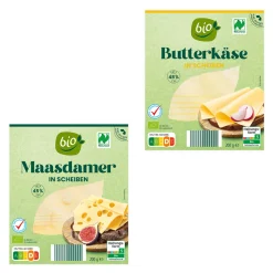 BIO -Käsescheiben* Scheibenkäse & Geriebener Käse Bei Aldi Nord.