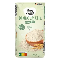BACK FAMILY Dinkelmehl* Mehl, Zucker & Süßungsmittel Bei Aldi Nord.