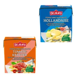 DELIKATO Feinschmecker Sauce* Dips, Saucen & Dressings Bei Aldi Nord.