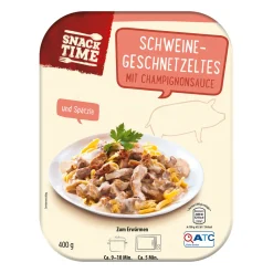SNACK TIME Fertiggericht* Fertiggerichte Für Mikrowelle & Pfanne Bei Aldi Nord.