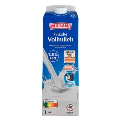 MILSANI Frische Vollmilch* Milch & Milchgetränke Bei Aldi Nord.