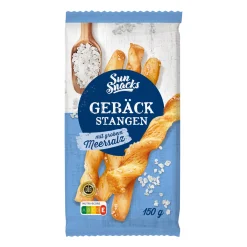 SUN SNACKS Gebäckstangen* Chips & Salzgebäck Bei Aldi Nord.