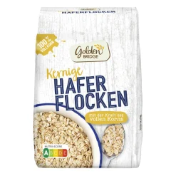 GOLDEN BRIDGE Kernige Haferflocken* Haferflocken, Müsli & Müsliriegel Bei Aldi Nord.