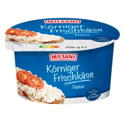 MILSANI Körniger Frischkäse* Frischkäse & Weichkäse Bei Aldi Nord.