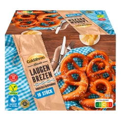 GOLDÄHREN Laugenstangen / -brezen zum Aufbacken* Brötchen & Croissants Bei Aldi Nord.