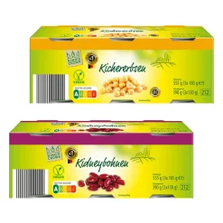 KING'S CROWN Mini-Pack Hülsenfrüchte* Gemüsekonserven Bei Aldi Nord.