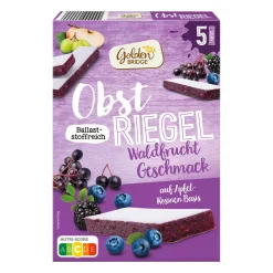 GOLDEN BRIDGE Obstriegel* Haferflocken, Müsli & Müsliriegel Bei Aldi Nord.