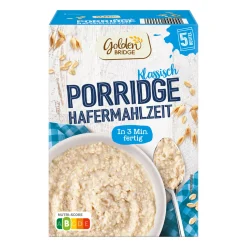 GOLDEN BRIDGE Porridge* Haferflocken, Müsli & Müsliriegel Bei Aldi Nord.