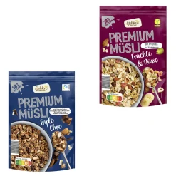 GOLDEN BRIDGE Premium-Müsli* Haferflocken, Müsli & Müsliriegel Bei Aldi Nord.