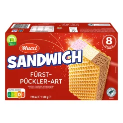 MUCCI Sandwich-Eis* Waffeleis & Eis Am Stiel Bei Aldi Nord.