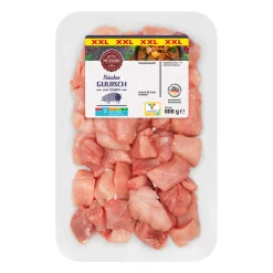 MEINE METZGEREI Schinkengulasch XXL* Schweinefleisch Bei Aldi Nord.