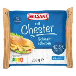 MILSANI Schmelzkäsescheiben* Scheibenkäse & Geriebener Käse Bei Aldi Nord.