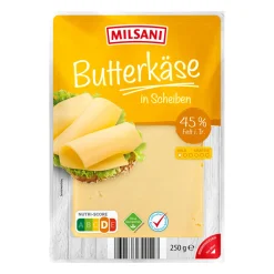 MILSANI Schnittkäse* Scheibenkäse & Geriebener Käse Bei Aldi Nord.