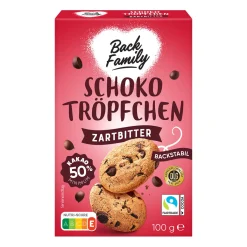 BACK FAMILY Schokotröpfchen / -chunks* Backzutaten, Backmischungen & Dekor Bei Aldi Nord.