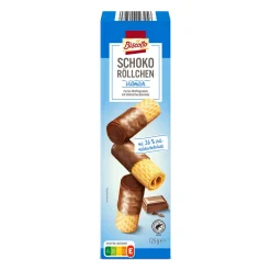 BISCOTTO Schoko-Waffelröllchen* Kekse & Cookies Bei Aldi Nord.