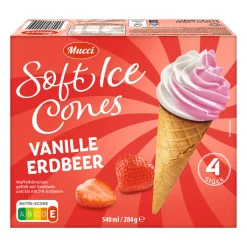 MUCCI Soft Ice Cones* Waffeleis & Eis Am Stiel Bei Aldi Nord.