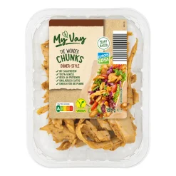 MYVAY The Wonder Chunks* Vegane Fertigprodukte & Vorräte Bei Aldi Nord.|Veganer Fleischersatz Bei Aldi Nord.