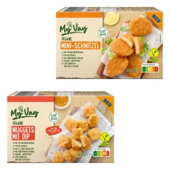MYVAY Vegane Vielfalt* Vegane Fertigprodukte & Vorräte Bei Aldi Nord.|Veganer Fleischersatz Bei Aldi Nord.