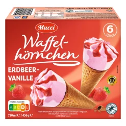 MUCCI Waffelhörnchen* Waffeleis & Eis Am Stiel Bei Aldi Nord.