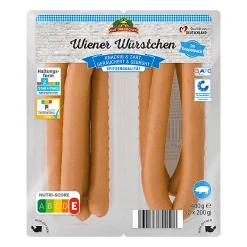 GUT DREI EICHEN Wiener Würstchen* Schweinefleisch Bei Aldi Nord.|Würstchen & Snackwurst Bei Aldi Nord.