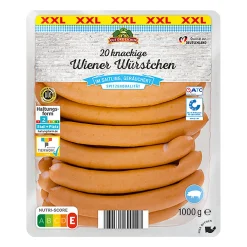 GUT DREI EICHEN Wiener Würstchen XXL* Schweinefleisch Bei Aldi Nord.|Würstchen & Snackwurst Bei Aldi Nord.