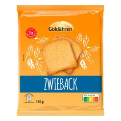 GOLDÄHREN Zwieback* Brot & Toast Bei Aldi Nord.